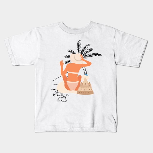 Summer OOTD Kids T-Shirt by CreativeCharm